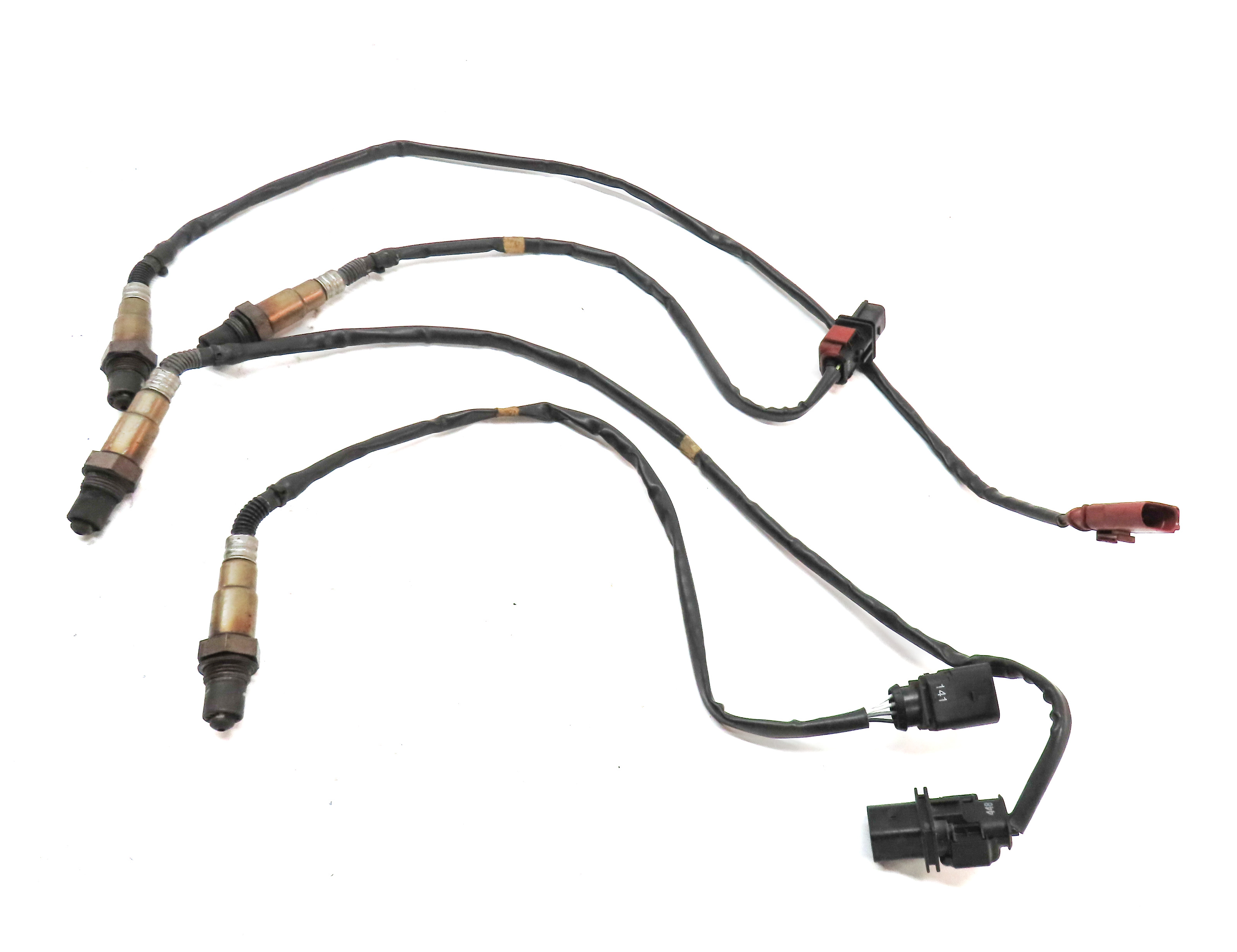 12 PORSCHE CAYENNE 958 3.6L NON-TURBO ENGINE OXYGEN O2 LAMBDA PROBE SENSOR SET/4 — exact item pictured